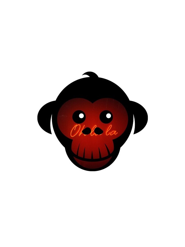 Thumbnail 4 of 4, iPhone Case, Neon Sign Monkey Face designed and sold by BuzzySpaceBee.