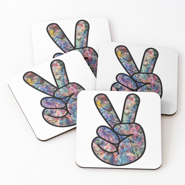 Item preview, Galaxy Swirl Peace Sign Hand  designed and sold by BuzzySpaceBee.