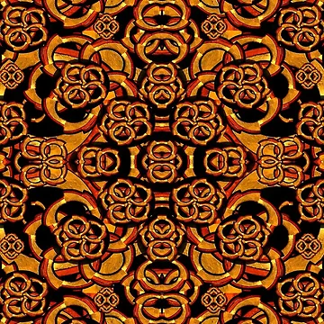 Artwork thumbnail, Futuristic Arabesque Pattern by DFLC Prints