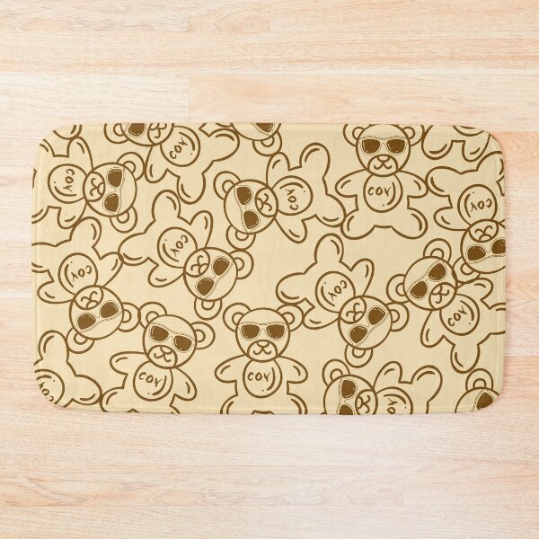 Item preview, Shy teddy bear with sunglass repeated pattern designed and sold by kcaandwu.