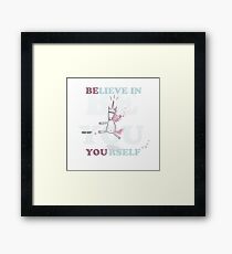 Unicorn believe in yourself Framed Print