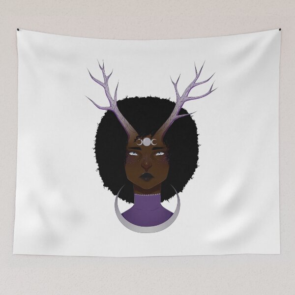 Item preview, Moon Goddess Portrait designed and sold by EmilyKytta.