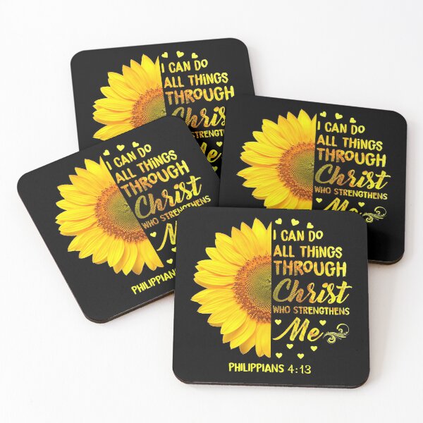 Item preview, I Can Do All Things Sunflower designed and sold by russellsteve.