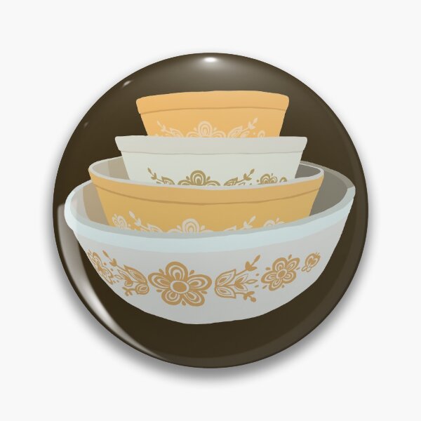 Item preview, Floral Pyrex Bowl Set designed and sold by catsdesignz.