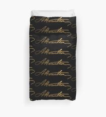 Alexander Hamilton Gold Unterschrift Bettbezug