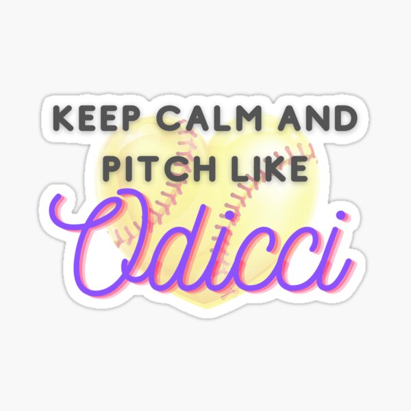 Keep Calm and pitch Like Odicci Sticker