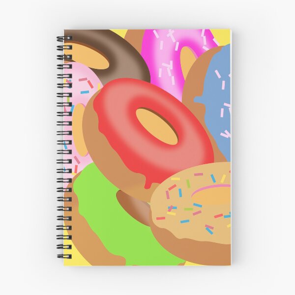 Item preview, Donuts Complete Me Design - Assortment of Donuts on a Yellow BG designed and sold by ThisNThatImages.