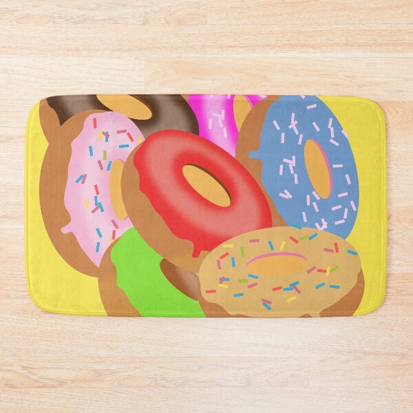 Item preview, Donuts Complete Me Design - Assortment of Donuts on a Yellow BG designed and sold by ThisNThatImages.