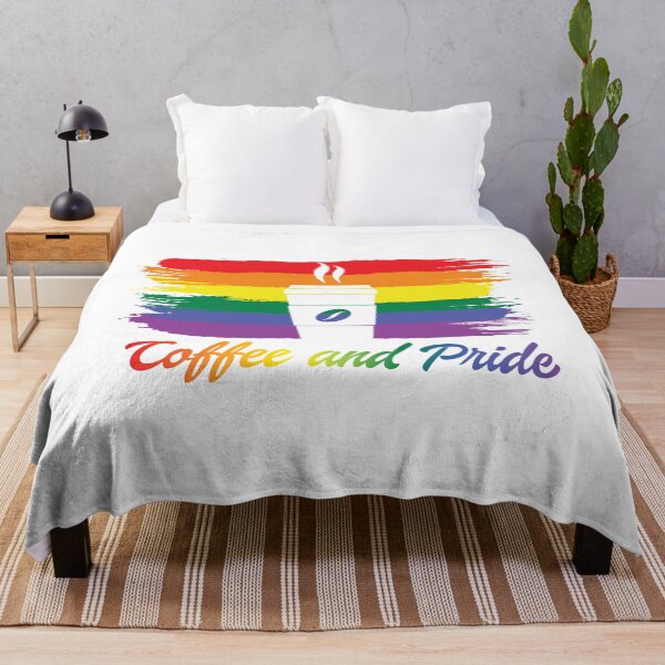 Item preview, Coffee an Pride Rainbow Flag and Text designed and sold by Mr-FluffyTail.