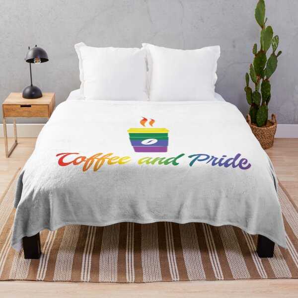 Item preview, Coffee and Pride Rainbow Cup and Text designed and sold by Mr-FluffyTail.