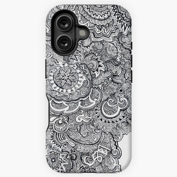 Item preview, Black and White Sun Doodle designed and sold by Hannah Staab.