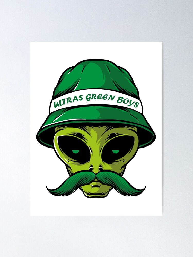 Casablanca, Ultras Green Boys, Curva Sud Poster for Sale by y4shiro