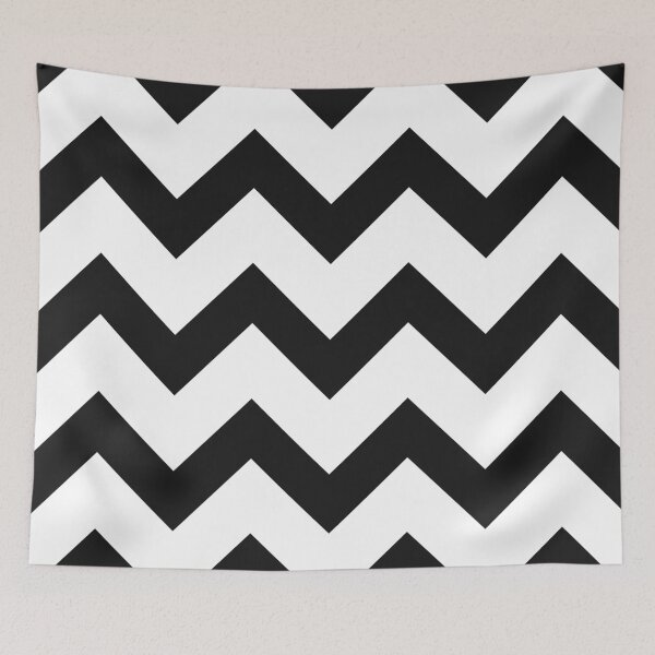 Item preview, Black And White Chevron Zig Zag Pattern designed and sold by ind3finite.