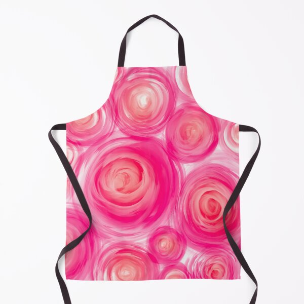 Item preview, Pink Red Garden Rose Watercolor Acrylic Collage Pattern Design Painting designed and sold by AEJdesign.