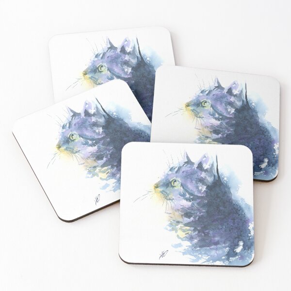 Item preview, The Cat Came Back Watercolor Painting designed and sold by Valerie Englehart.