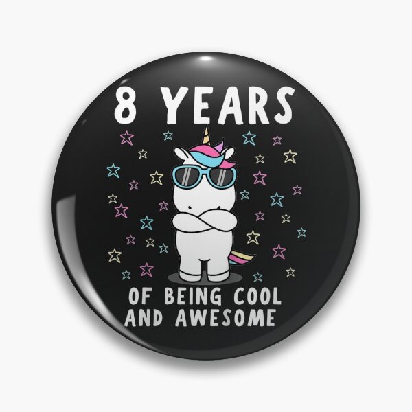 Item preview, Kids 8th birthday girl 8 years unicorn gift designed and sold by vlilliesnx.