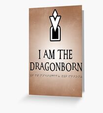 DRAGONBORN Skyrim Greeting Card