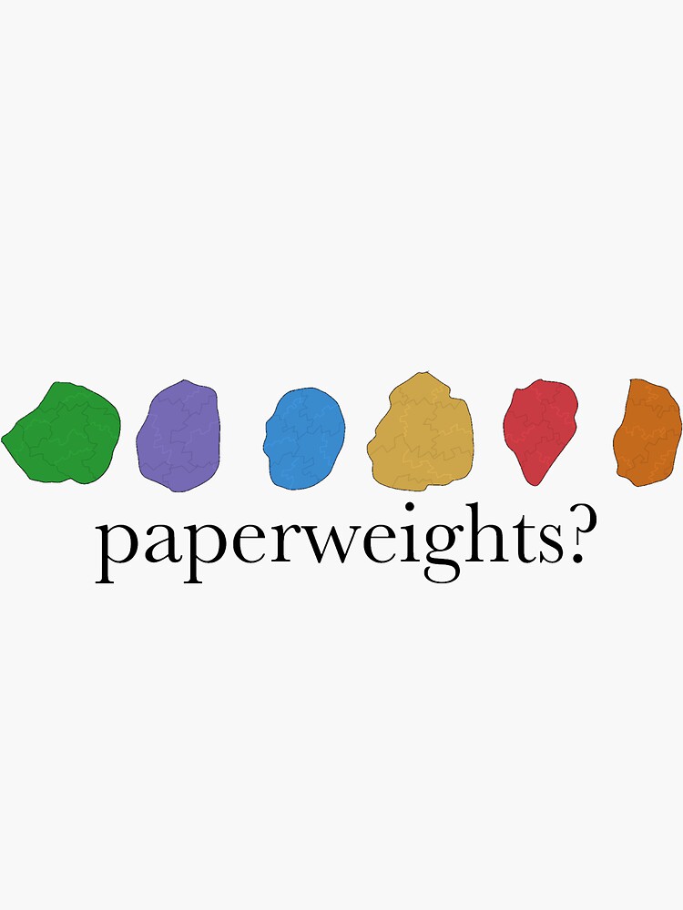 "infinity stones paperweights" Sticker for Sale by gabiyoung02 Redbubble