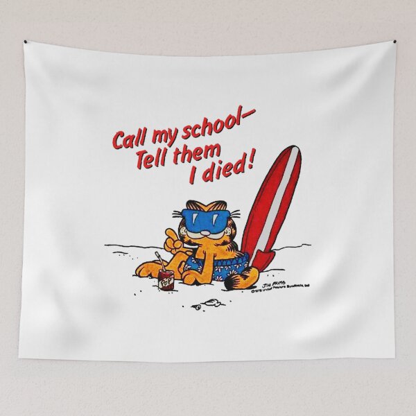 Item preview, Garfield Skips School designed and sold by FlorineLuettgen.