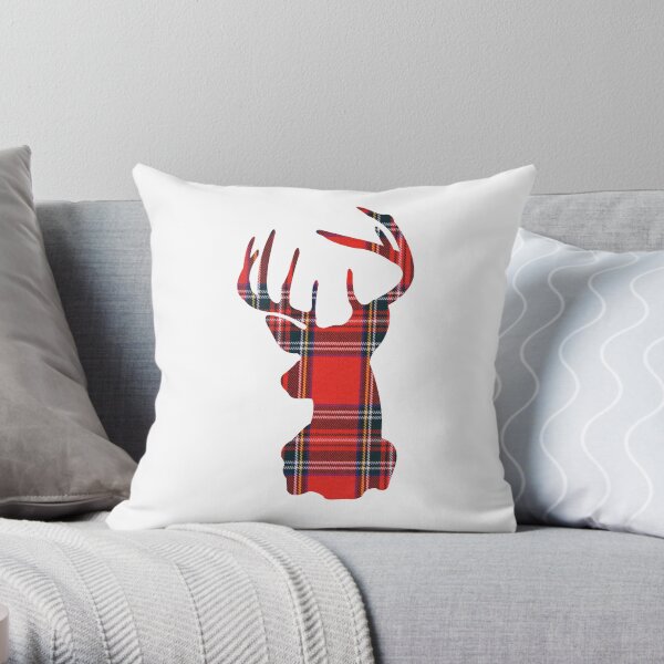 Tartan Hirsch Dekokissen