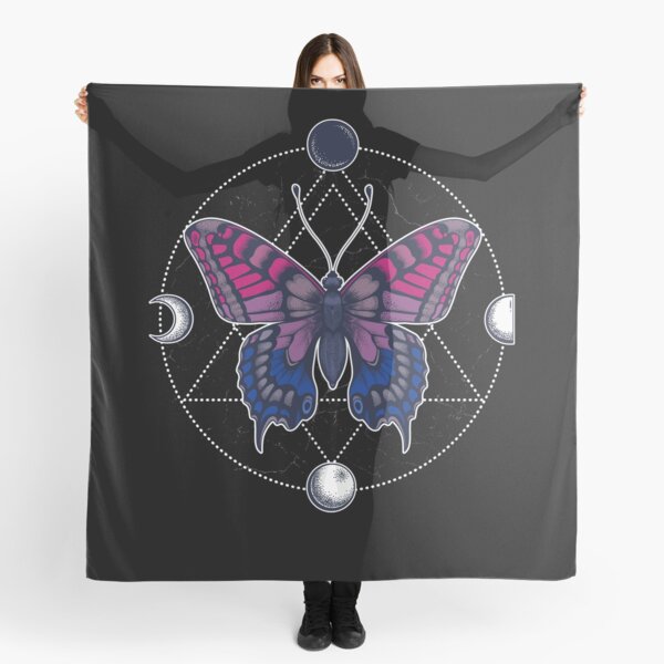 Bisexual Flag Butterflies on Black 