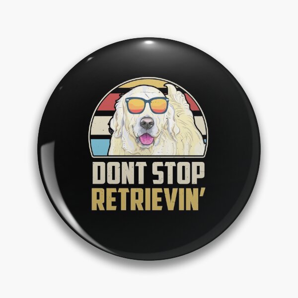 Item preview, Funny Vintage Dont Stop Retrieving English Cream Golden Retriever designed and sold by sotojacob.