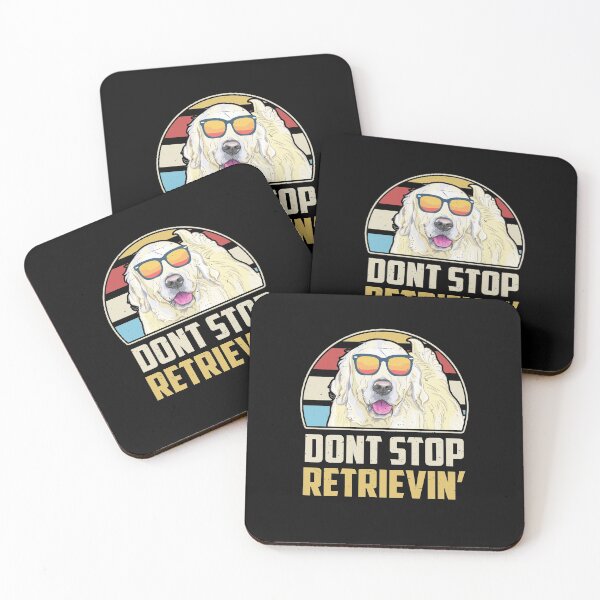 Item preview, Funny Vintage Dont Stop Retrieving English Cream Golden Retriever designed and sold by sotojacob.