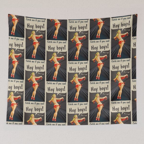 Item preview, Hey Boys! Here I am! Catch Me If You Can! designed and sold by JaneBadness.