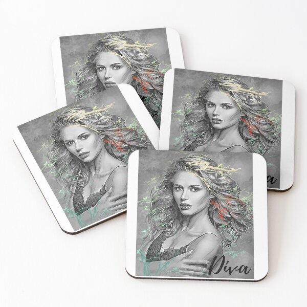 Item preview, Diva - beautiful woman design designed and sold by ANikCreations.