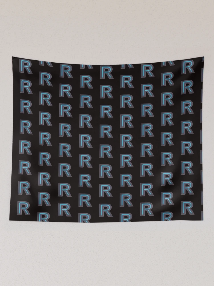 Thumbnail 2 of 3, Tapestry, Neon Letter  Sign R- initial designed and sold by Ruby Jackson.