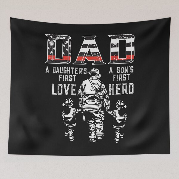 Item preview, Mens oXBD Dad Daughter Love Son Hero Fireman Dad Fathers Day T-Shirt designed and sold by Ultimate-Capeto.