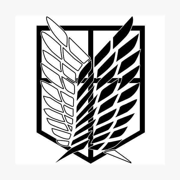 Attack On Titan Scouting Legion Logo Photographic Print For Sale By Mydesigns Redbubble