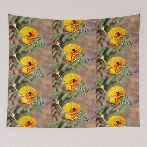 Item preview, The Bee in the California Poppy designed and sold by Martha Sherman.