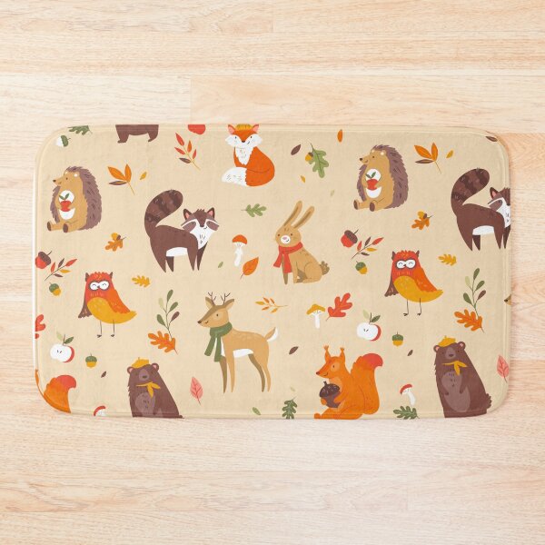 Item preview, Fall foliage forest animals designed and sold by DerSenat.