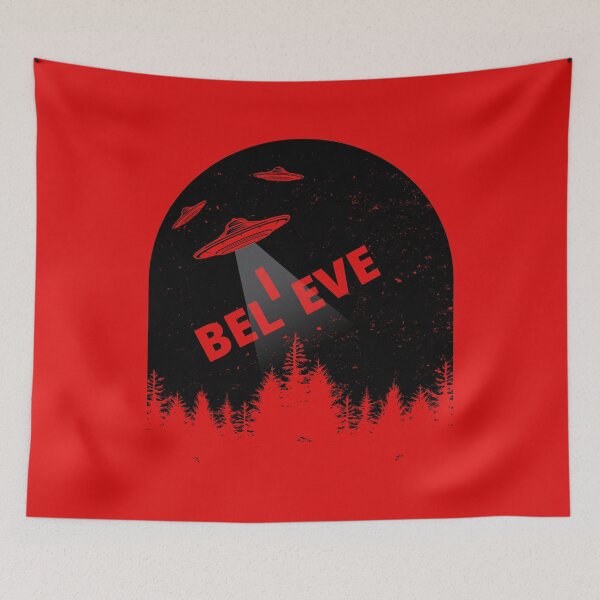 Item preview, I Believe in UFOs and Aliens - Sci-Fi Fans designed and sold by DesignByLeo.