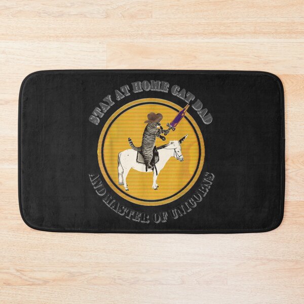 Item preview, Mens Stay At Home Funny Cat Dad And Unicorn Master designed and sold by vlilliesnx.