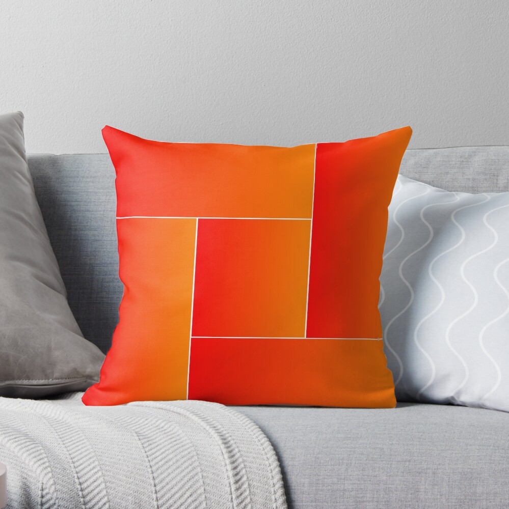 Red Weaving Throw Pillow