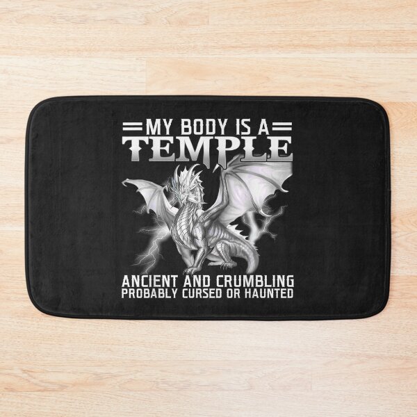 Item preview, My Body Is A Temple Ancient And Crumbling Dragon designed and sold by vlilliesnx.