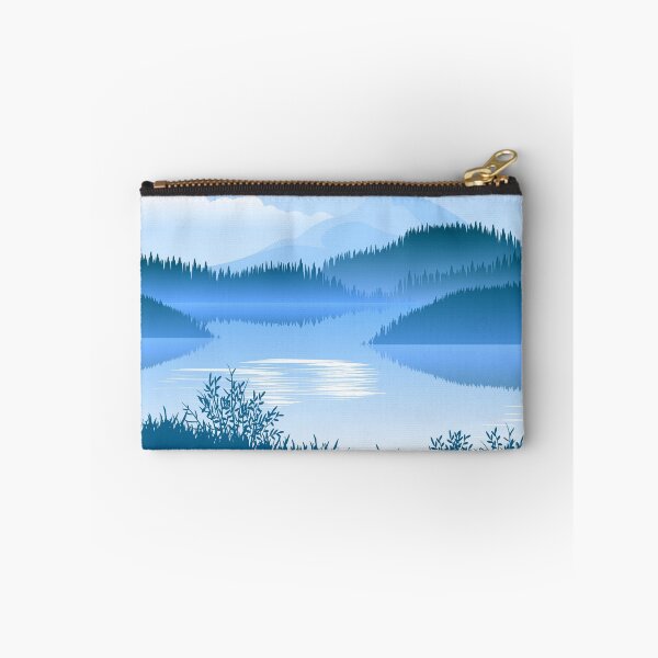 Item preview, Tranquil Sky-Blue Lake Landscape designed and sold by HappyLife4U.