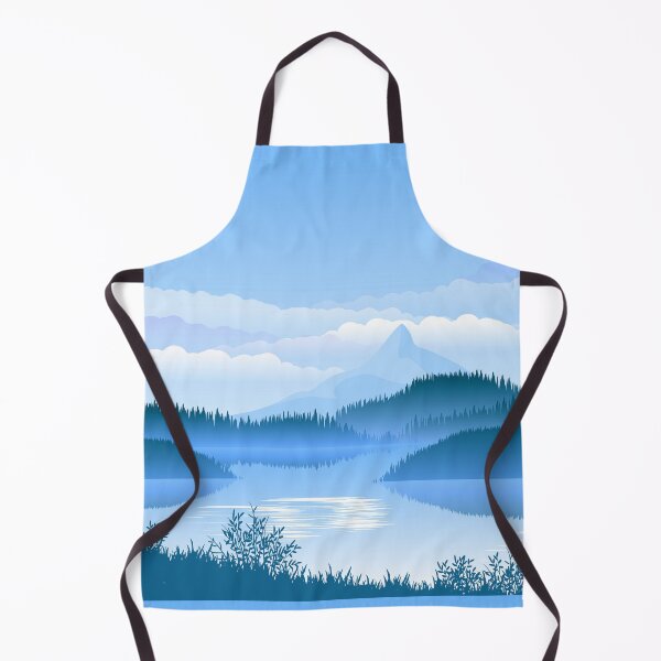 Item preview, Tranquil Sky-Blue Lake Landscape designed and sold by HappyLife4U.