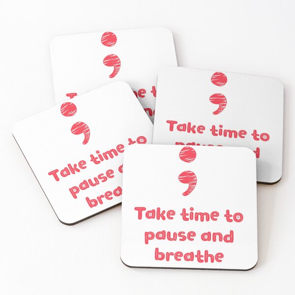 Item preview, Pause and Breathe - Take Your Time (Red) designed and sold by UniqqFactory.