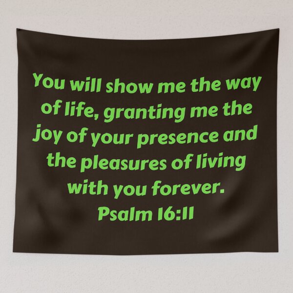 Artikelvorschau, Bible Verse Psalm 16:11 entworfen und verkauft von Prayingwarrior.