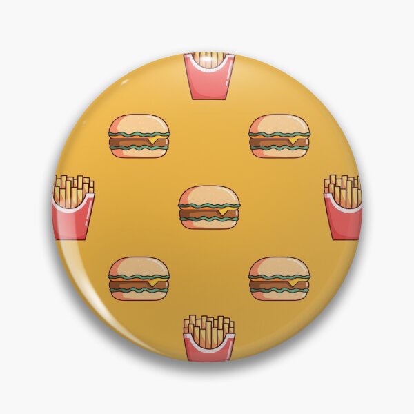 Item preview, Seamless Pattern Burger French Fries with Doodle Style designed and sold by Peekonet.
