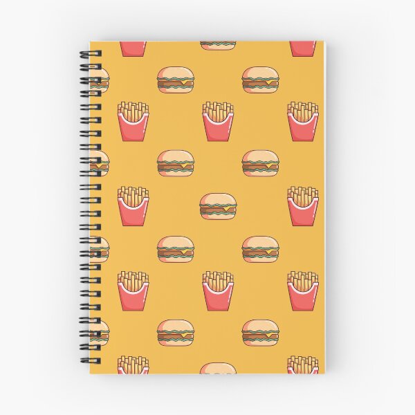 Item preview, Seamless Pattern Burger French Fries with Doodle Style designed and sold by Peekonet.