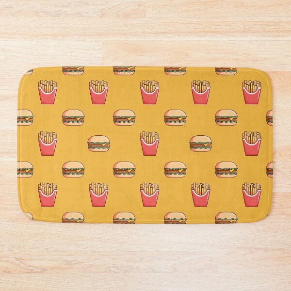 Item preview, Seamless Pattern Burger French Fries with Doodle Style designed and sold by Peekonet.