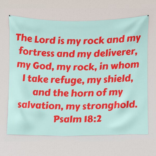 Aperçu de l'œuvre Bible Verse Psalm 18:2 créée et vendue par Prayingwarrior.