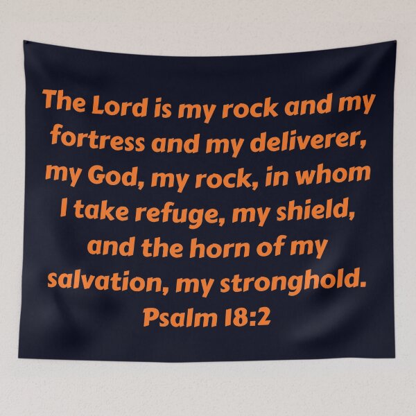 Aperçu de l'œuvre Bible Verse Psalm 18:2 créée et vendue par Prayingwarrior.