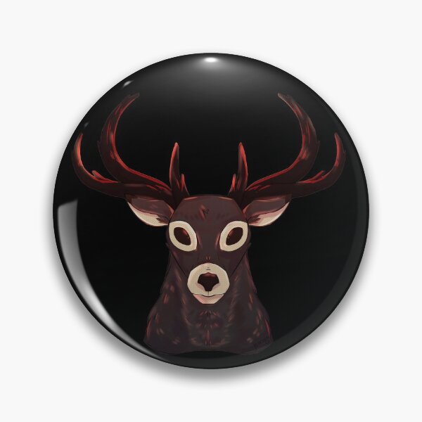 Item preview, Dark Stag Head - Alan Dracula (in Black background) designed and sold by Jo Ariaga.