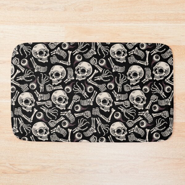 Item preview, Seamless Pattern Skull Eyeball Bones Wallpaper designed and sold by Peekonet.