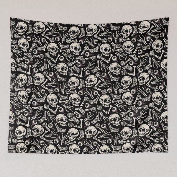 Item preview, Seamless Pattern Skull Eyeball Bones Wallpaper designed and sold by Peekonet.